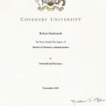 Dyplom Converty University